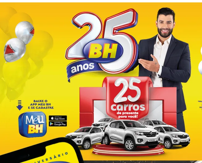 Campanha de 25 anos do Supermercados BH
