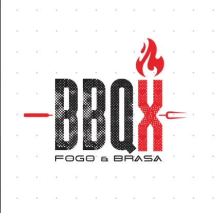 Logotipo do BBQX Fogo e Brasa