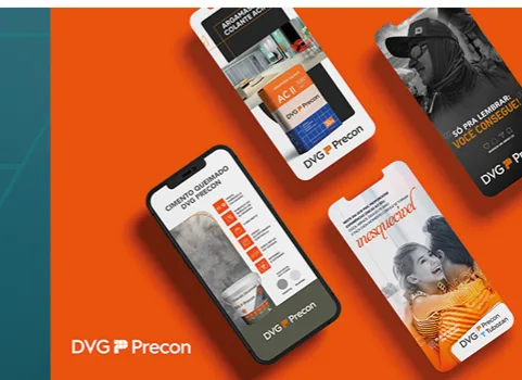 Peças para redes sociais da DVG Precon