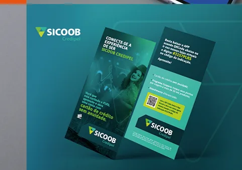 Peças gráficas para o Sicoob